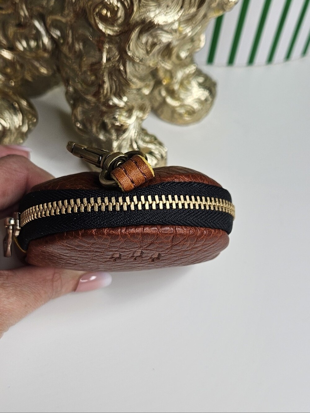 Portland Leather Goods Itsy Bitsy Pouch Sienna Brown - Picture 7 of 9